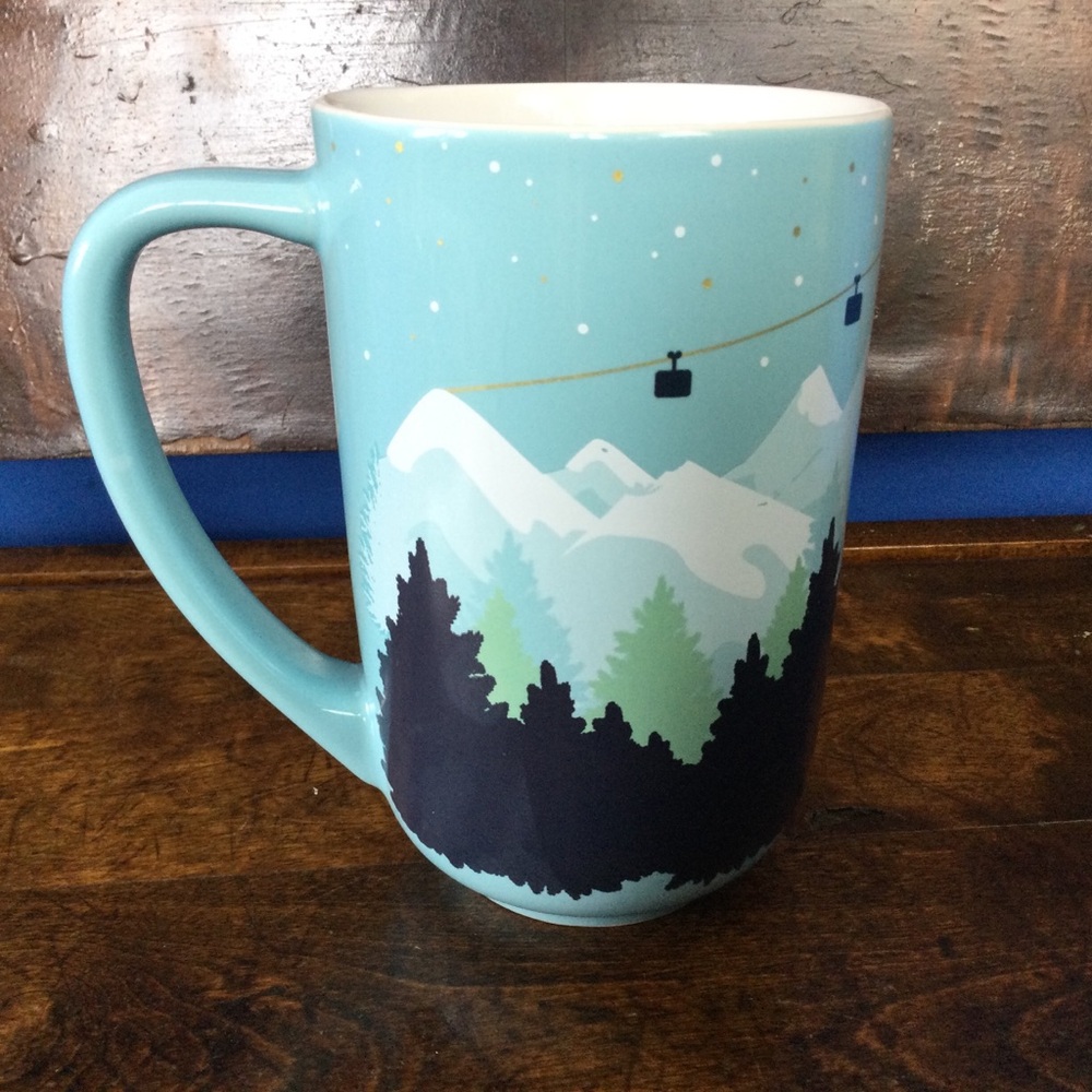 David's Tea Scenic Blue Mountain Mug Gondola Coffee